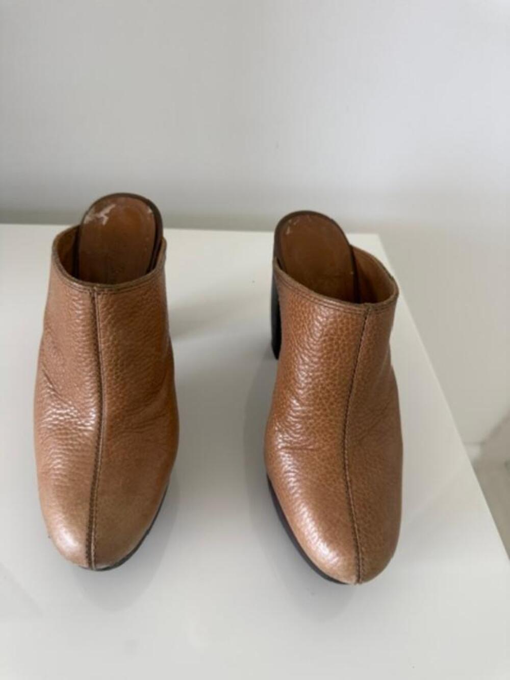 Lucky Brand leather mules
